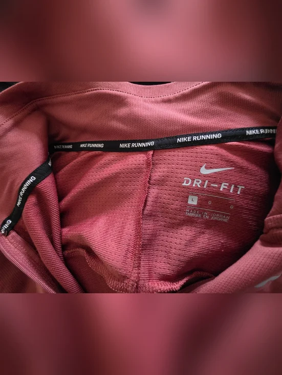 Nike Unisex Maroon Dri-FIT Half-Zip Pullover Jacket - Picture 3 of 3